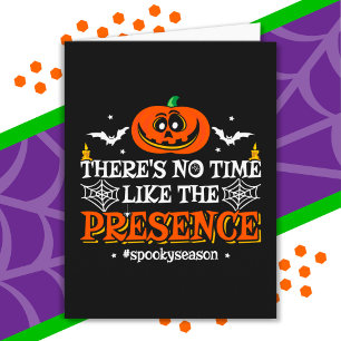 Carte Halloween Spirit Citrouille Éffrayant Funny Hallow