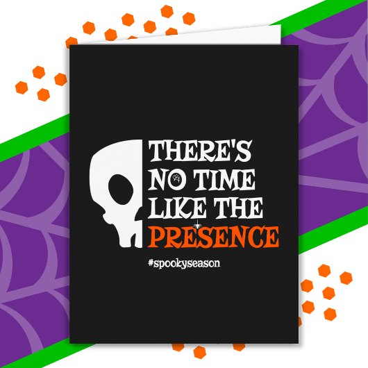 Carte Halloween Spirit Crâne Éffrayant Funny Halloween