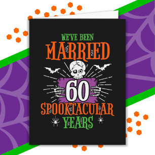 Carte Halloween Spooktacular 60e anniversaire de mariage