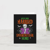 Carte Halloween Spooktacular 7ème anniversaire Mariage (Devant)