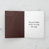 Carte Halloween Squelette Anniversaire Dans Ancienne Cha (Intérieur)