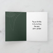 Carte Halloween Squelette Anniversaire Dans Ancienne Cha (Intérieur)