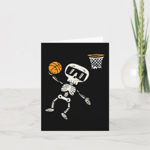 Carte Halloween Squelette Basket Costume Garçons Enfants
