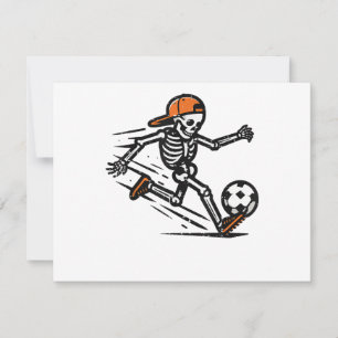 Carte Halloween Squelette Football Costume de football H
