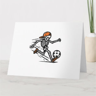 Carte Halloween Squelette Football Costume de football H
