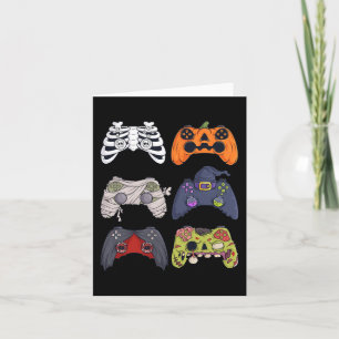 Carte Halloween Squelette Zombie Contrôleurs de jeu mama