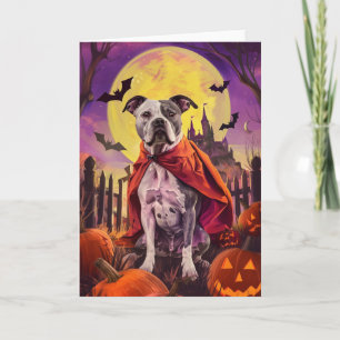 Carte Halloween Staffordshire américain Citrouille effro