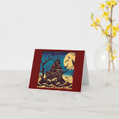 Carte Halloween - Style de coupe 4 (Fleur jaune)