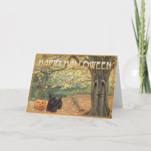 Carte Halloween Terrier Écossais