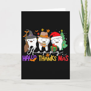 Carte Halloween Thanksgiving Noël Enfants Hommes De