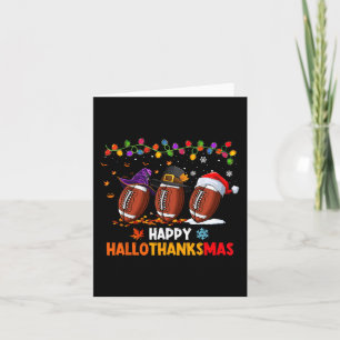 Carte Halloween Thanksgiving Noël Hallothanksmas Fo