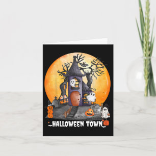 Carte Halloween Town Party Cute Halloween