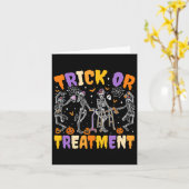 Carte Halloween Trick Or Treatment Pt Physiothérapie (Fleur jaune)