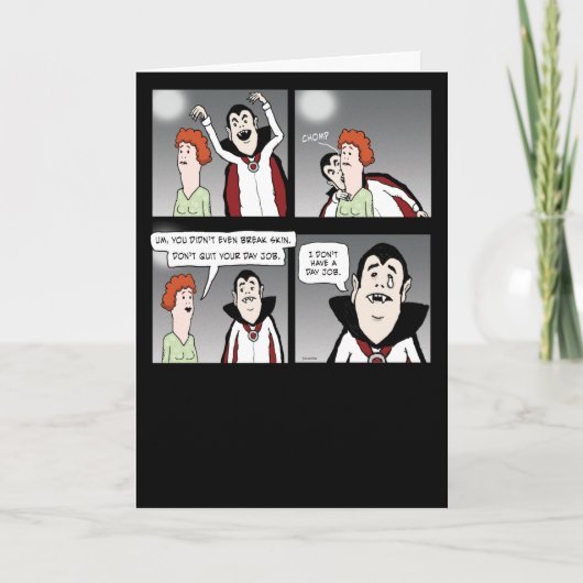 Carte Halloween triste et triste (Devant)