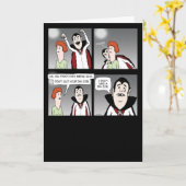 Carte Halloween triste et triste (Fleur jaune)