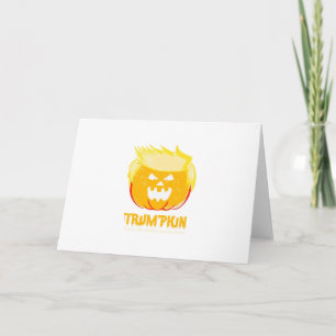 Carte Halloween Trumpkin drôle