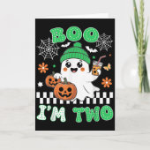 Carte Halloween Two Birthday Boo Im Two Groovy Birthday (Devant)