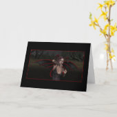 Carte Halloween Vampy (Fleur jaune)