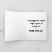 Carte Halloween vin Citrouille Hallowino (Intérieur)