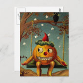 Carte Halloween vintage (Devant / Derrière)