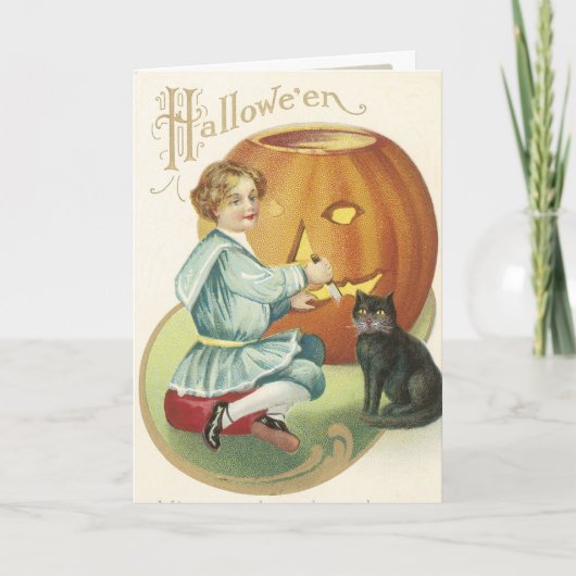 Carte Halloween vintage (Devant)