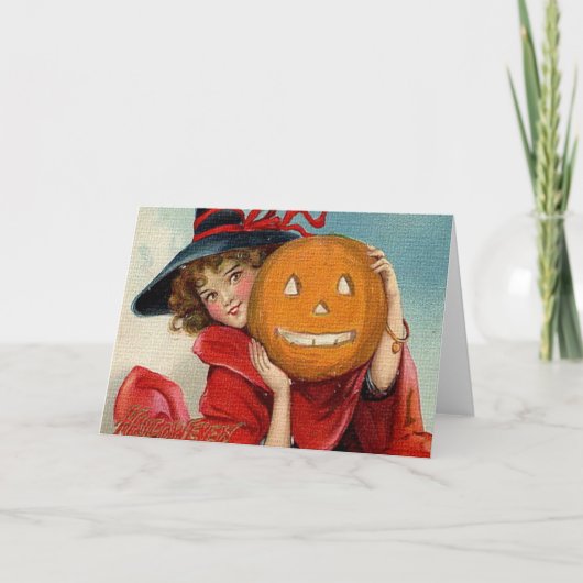 Carte Halloween vintage (Devant)
