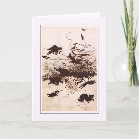 Carte Halloween vintage (Devant)