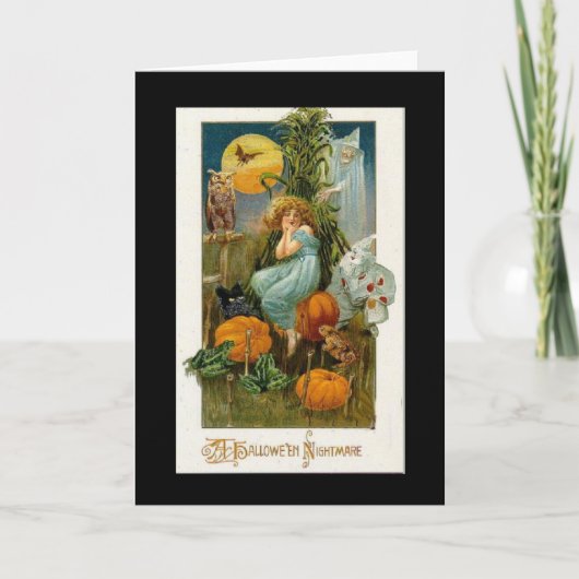 Carte Halloween vintage (Devant)