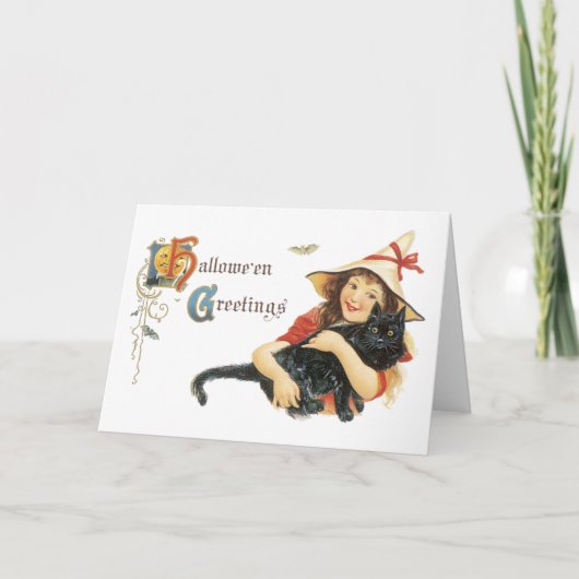 Carte Halloween vintage (Devant)