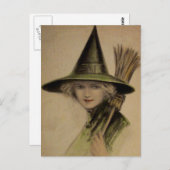 Carte Halloween vintage (Devant / Derrière)