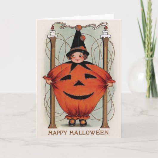 Carte Halloween vintage (Devant)