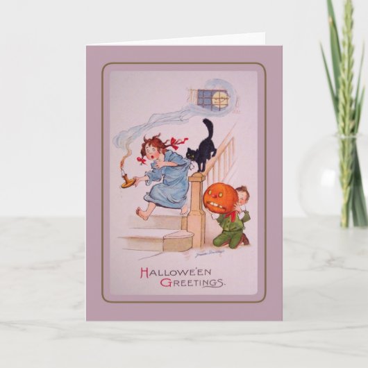 Carte Halloween vintage (Devant)