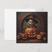 Carte Halloween vintage (Devant / Derrière)