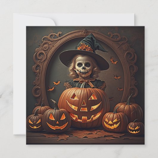 Carte Halloween vintage (Devant)