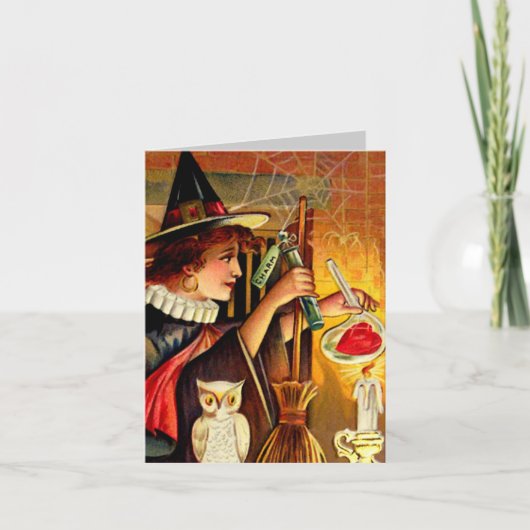 Carte Halloween vintage (Devant)