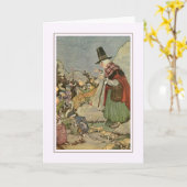 Carte Halloween vintage (Fleur jaune)