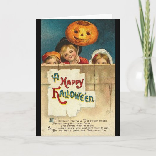Carte halloween vintage (Devant)