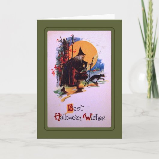 Carte Halloween vintage (Devant)