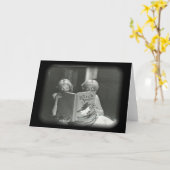 Carte Halloween vintage (Fleur jaune)