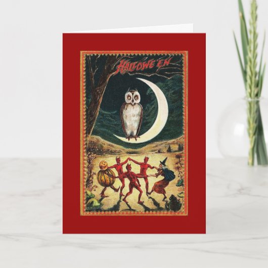 Carte Halloween Vintage (Devant)