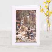Carte Halloween vintage (Fleur jaune)