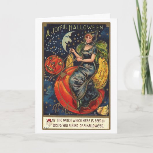Carte Halloween vintage (Devant)