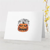 Carte Halloween vintage (Fleur jaune)