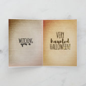 Carte Halloween vintage -citation amusante (Intérieur)