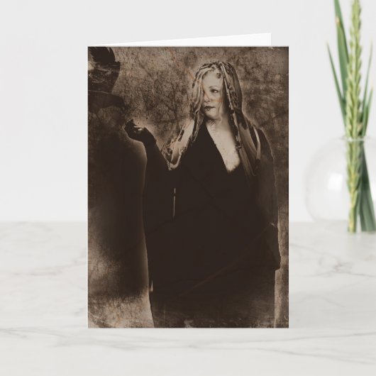 Carte Halloween vintage et heureux (Devant)