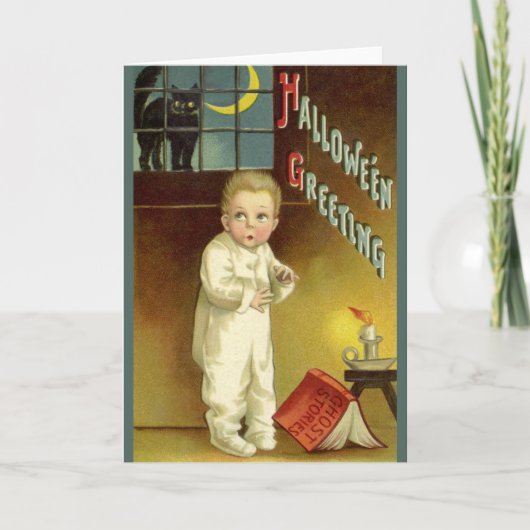 Carte Halloween vintage par Ellen Clapsaddle, Histoire d (Devant)