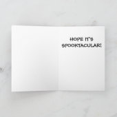 Carte Halloween volleyball (Intérieur)