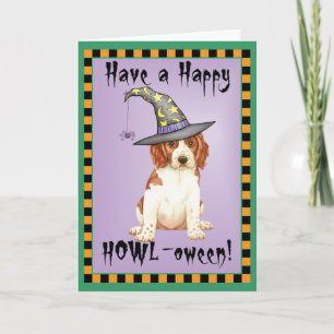 Carte Halloween Welsh Springer Spaniel