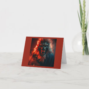 Carte Halloween - Werewolf 4