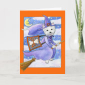 Carte Halloween Westie (Devant)